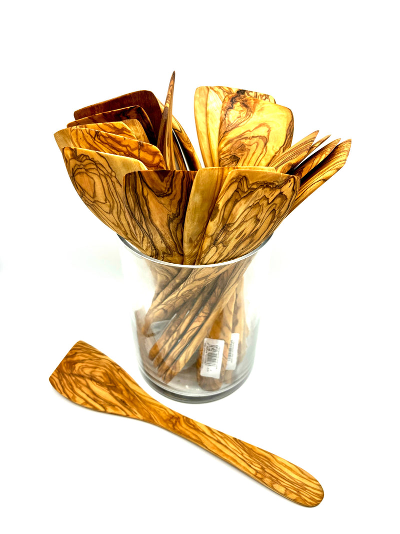 Pfannenwender ohne Löcher Olivenholz