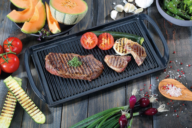 Küchenprofi Provence Gusseisen Grillplatte 38cm