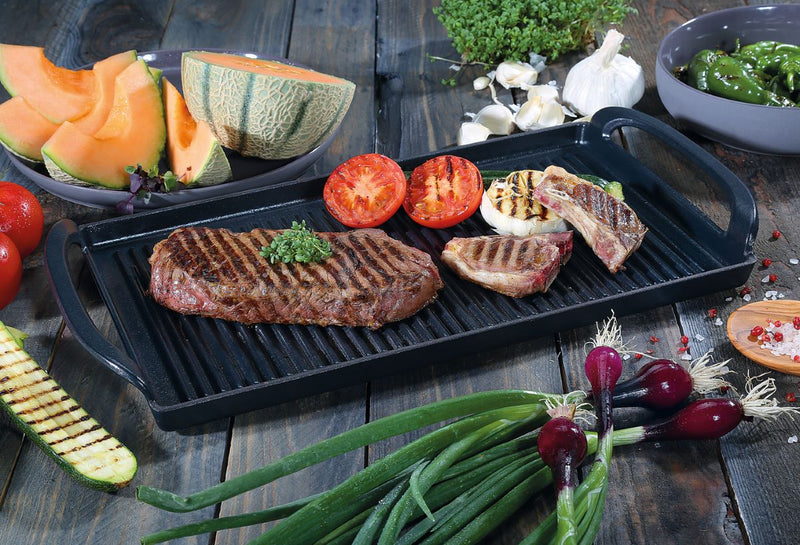 Küchenprofi Provence Gusseisen Grillplatte 38cm