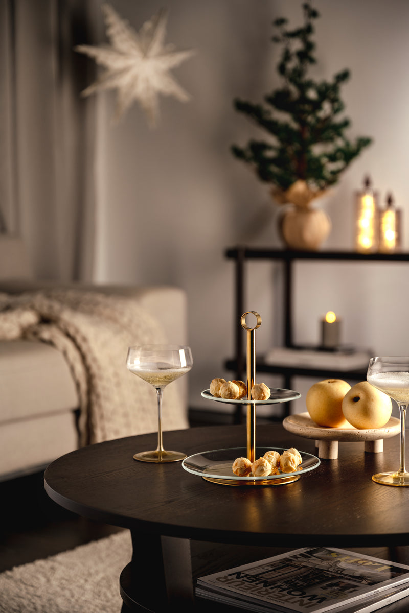 Leonardo Etagere 2tlg. gold CENA