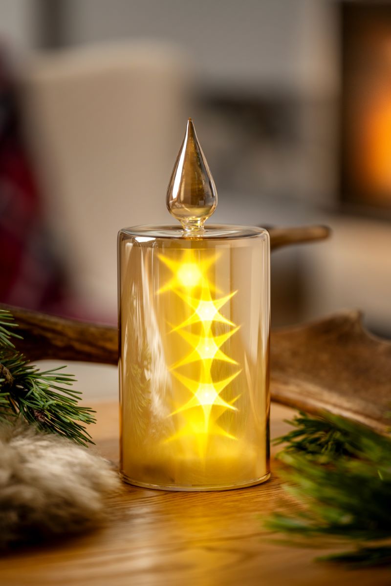 Leonardo CAPANNA LED Kerze gold