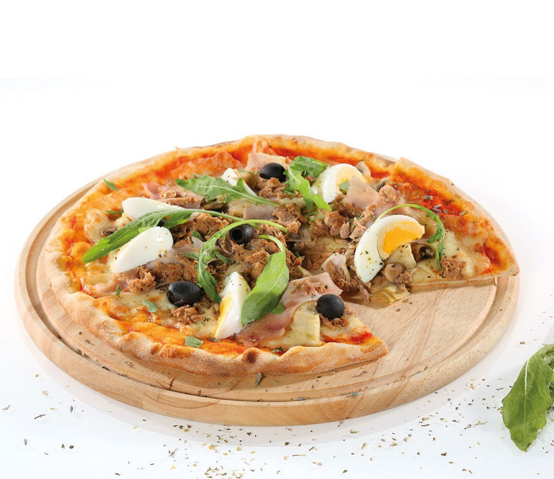 Zassenhaus Pizzateller aus Gummibaumholz Ø 33 cm