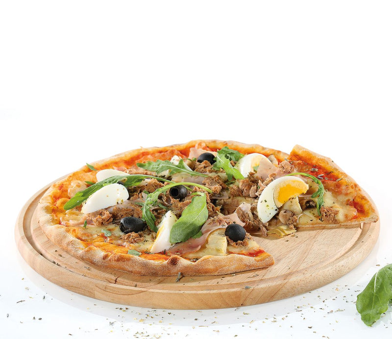 Zassenhaus Pizzateller aus Gummibaumholz Ø 33 cm