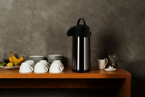 Alfi Pump Isolierkanne, Getränkespender Edelstahl matt 2,5 Liter