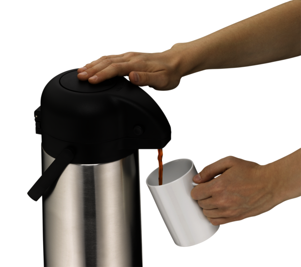 Alfi Pump Isolierkanne, Getränkespender Edelstahl matt 2,5 Liter