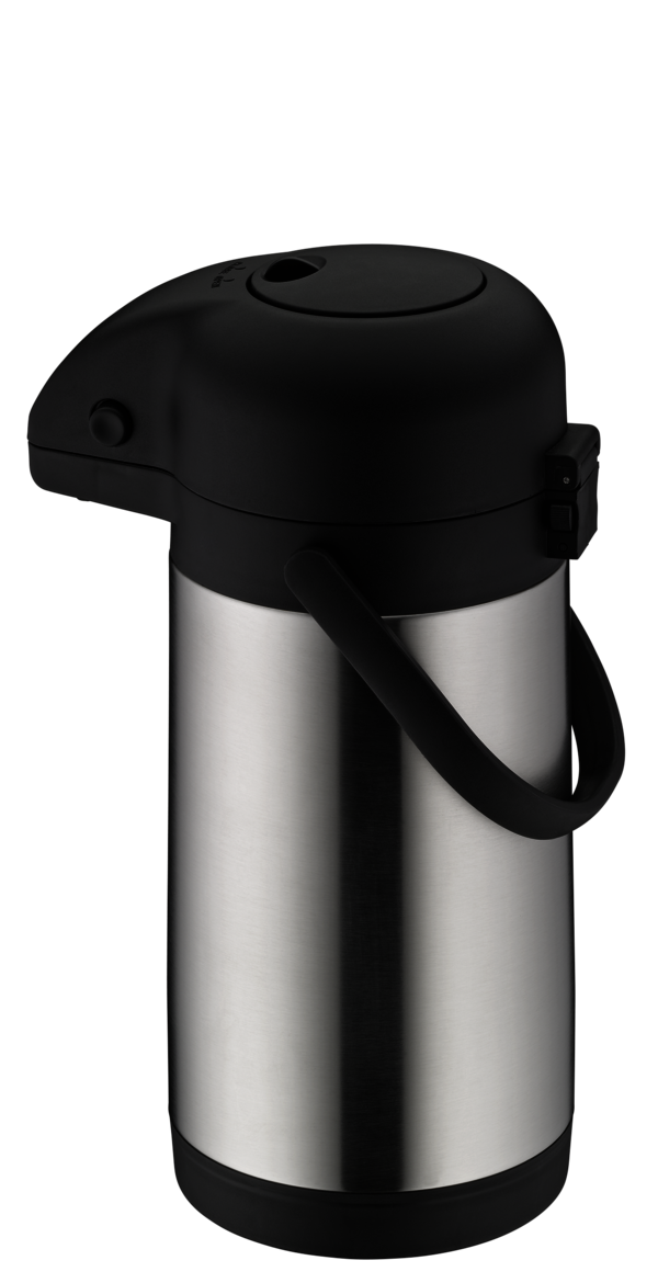 Alfi Pump Isolierkanne, Getränkespender Edelstahl matt 2,5 Liter