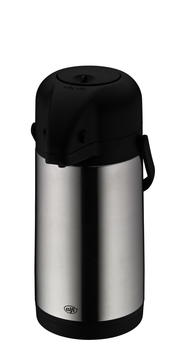 Alfi Pump Isolierkanne, Getränkespender Edelstahl matt 2,5 Liter