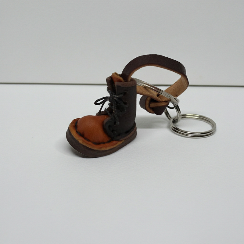 Schlüsselanhänger Mini Schuh Leder