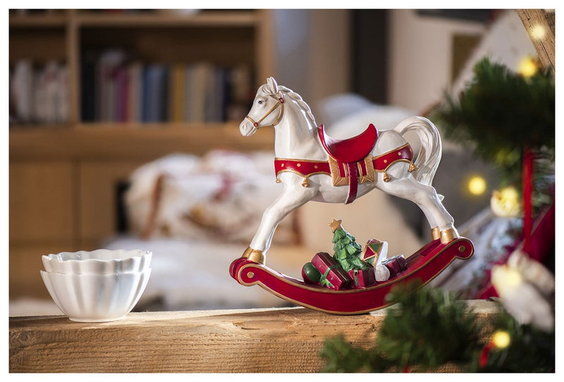 Villeroy and Boch Winter Collage Rocking Horse XL - Exclusive Christmas decoration