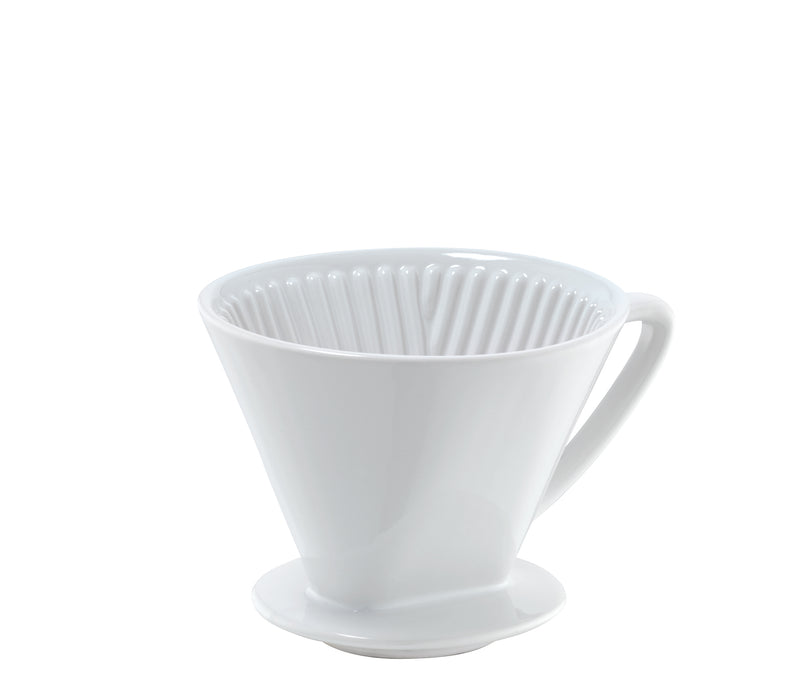 Cilio Kaffeefilter Keramik weiß
