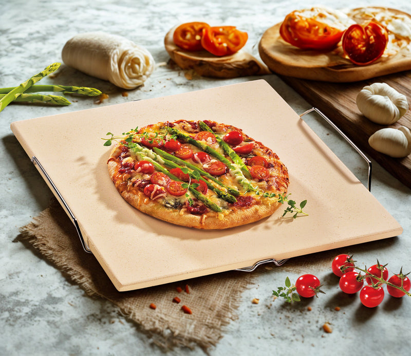 Küchenprofi square pizza stone with frame