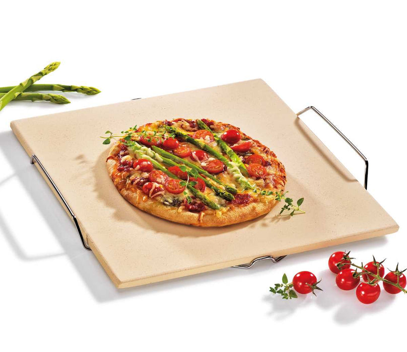 Küchenprofi square pizza stone with frame