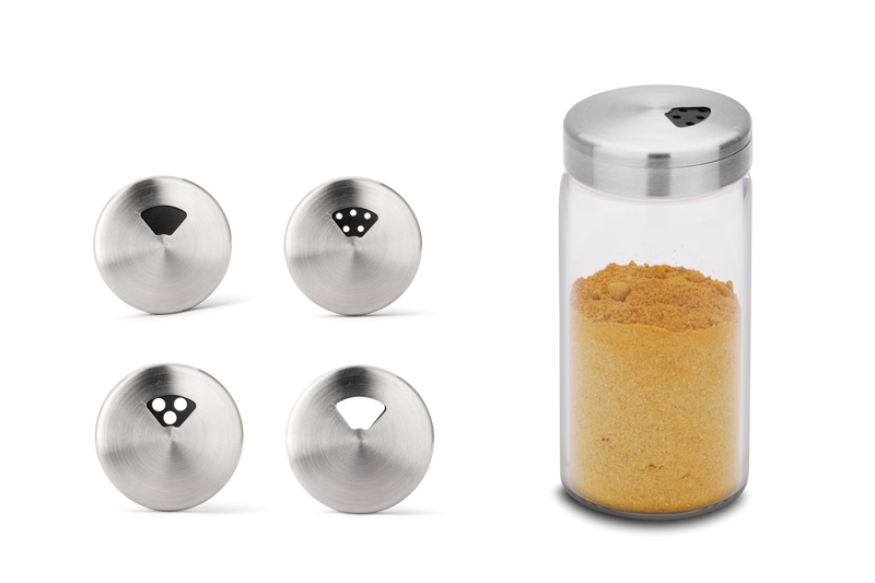 Universalstreuer Glas mit 3 Lochungen