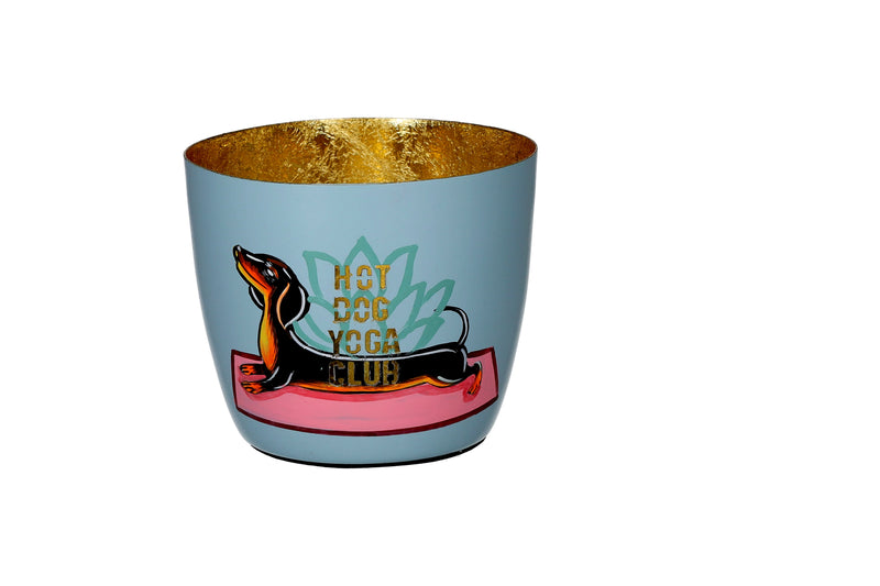 Giftcompany Windlicht Madras mit Spruch – H 8,5 cm, D 10 cm