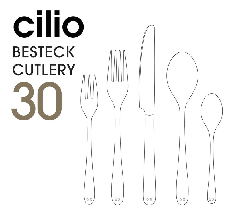 Cilio Besteck-Set VENEZIA 30-teilig Edelstahl poliert