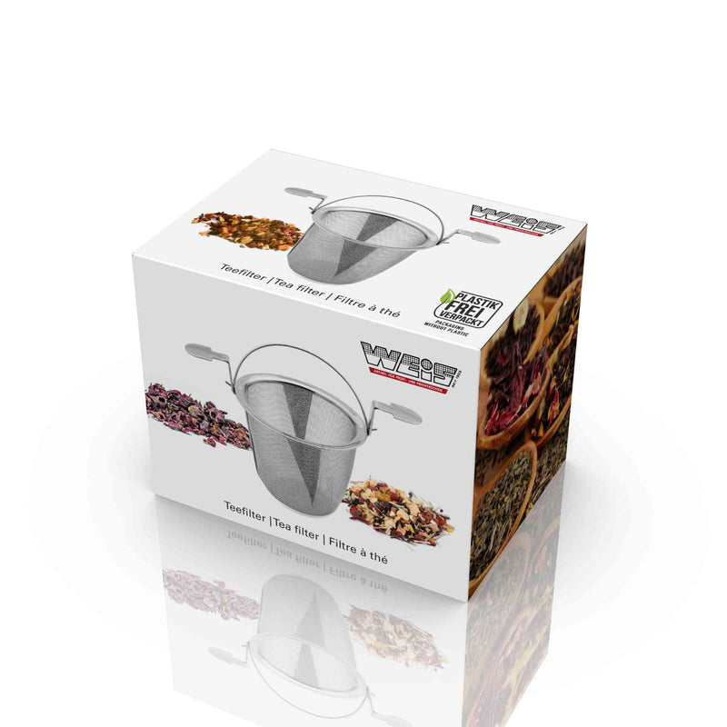 Teefilter aus Edelstahl mit feinem Siebgewebe