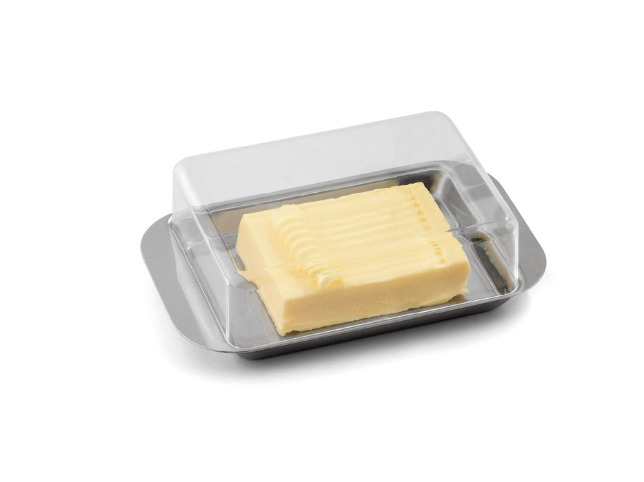 Butterdose Edelstahl 250g für Kühlschranktür