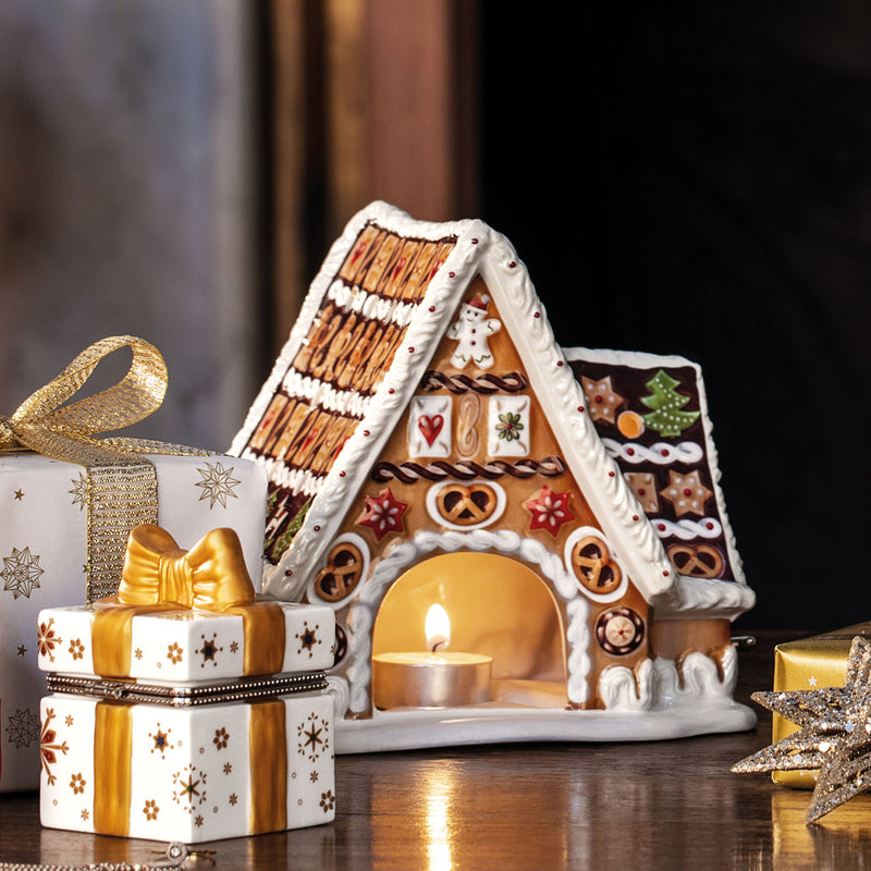 Villeroy and Boch Christmas Toys gingerbread house with music box 16x13x16cm