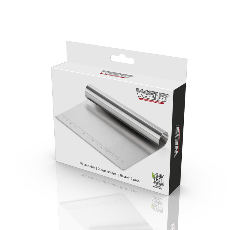 Teigschaber aus Edelstahl - Präzise Teigkarte mit Skala 15cm