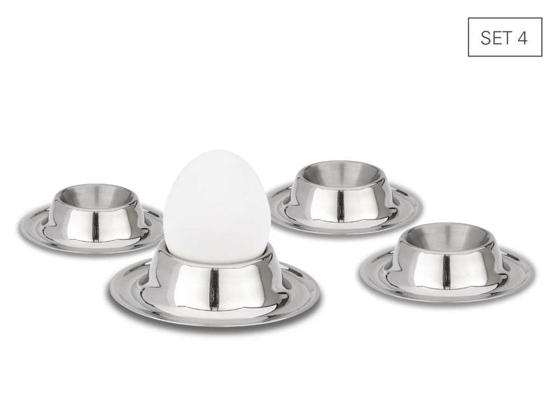 Eierbecher aus Edelstahl - Set 4