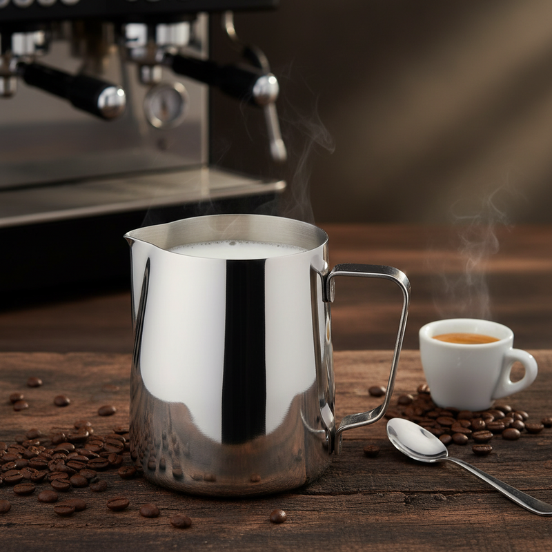 Milchgießer aus Edelstahl – Barista Milchkännchen