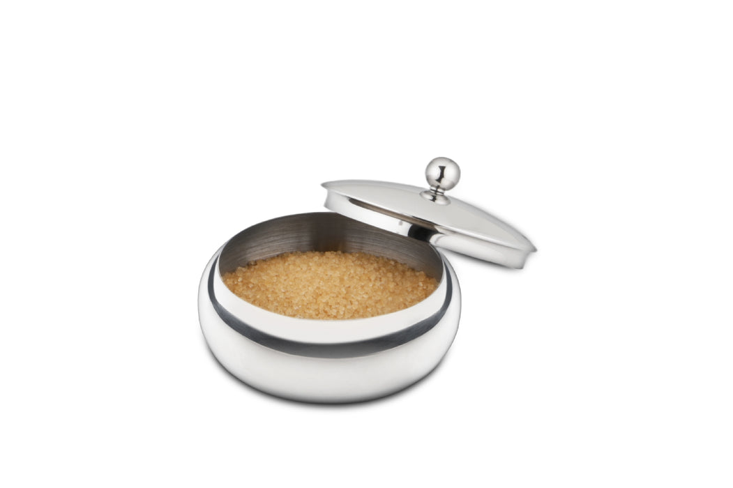 Stainless steel sugar bowl with lid, Ø 8.5 cm