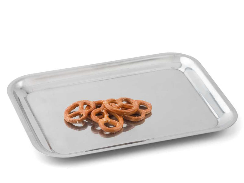 Stainless steel serving tray