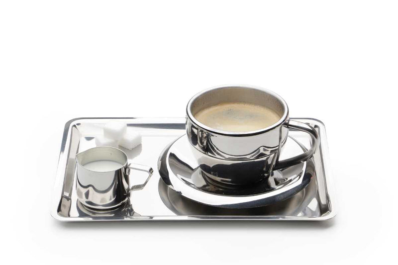 Stainless steel serving tray
