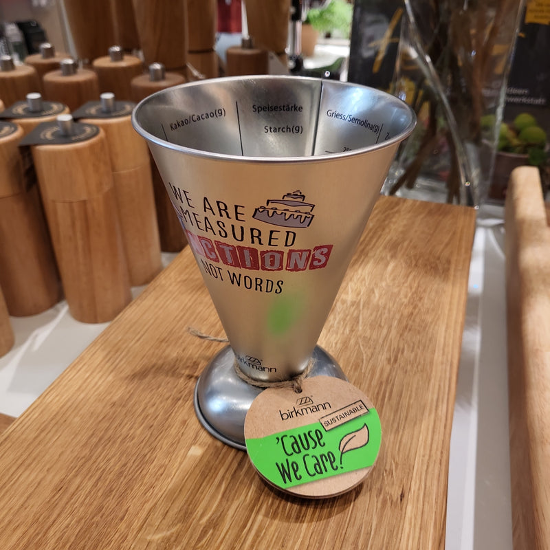 Birkmann Cause We Care measuring cup made of tinplate