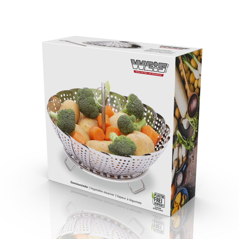 Gemüsesieder, Dämpfeinsatz aus Edelstahl