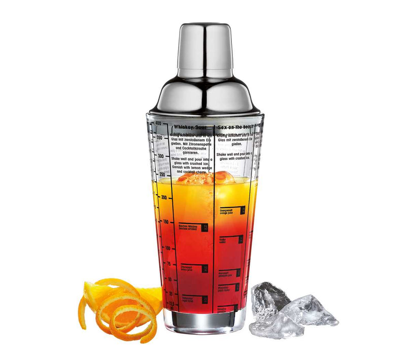 Cilio cocktail shaker with recipes