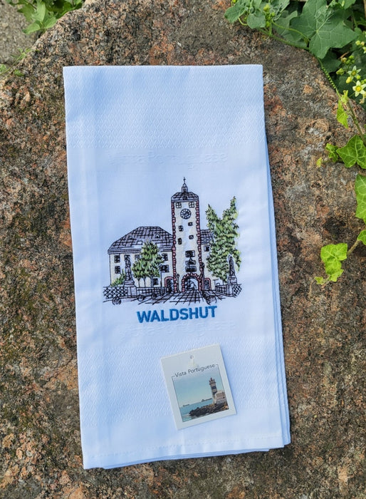 Waldshut tea towel embroidered 50x70cm
