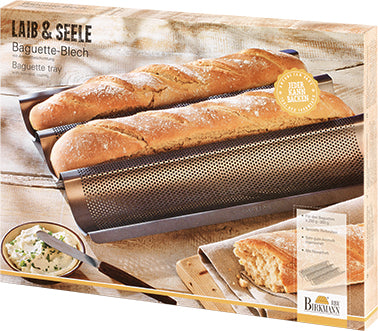 Birkmann Baguette-Blech Laib und Seele 38,5 x 28cm