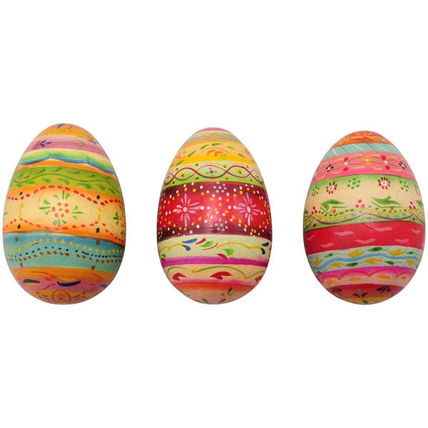 Deko Ei Ostern aus Holz, sortiert