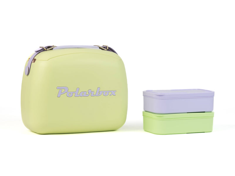 Polarbox Kühlbox Pop 6L Retro-Design mit Lunchboxen