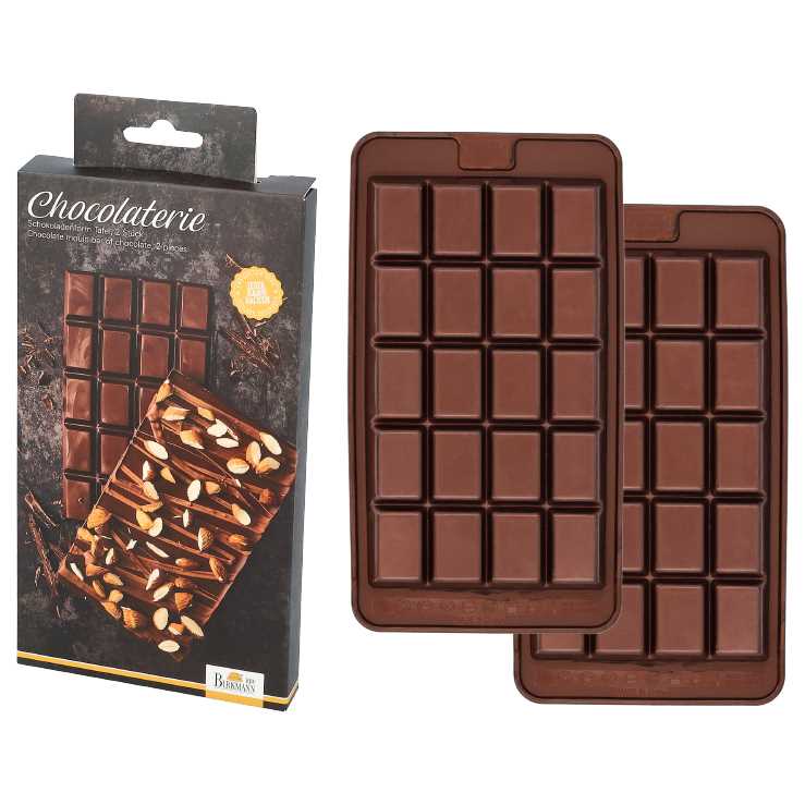 Birkmann Chocolaterie, chocolate mold bar, 2 pieces