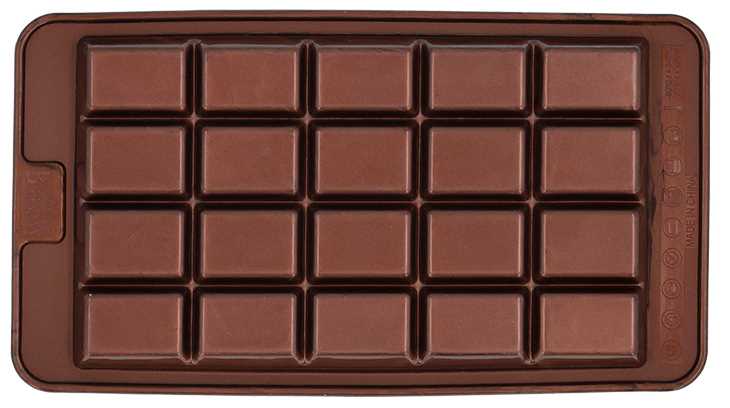 Birkmann Chocolaterie, chocolate mold bar, 2 pieces