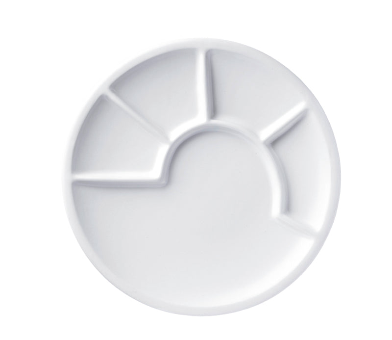 Spring Fondue-Teller weiß, 24 cm