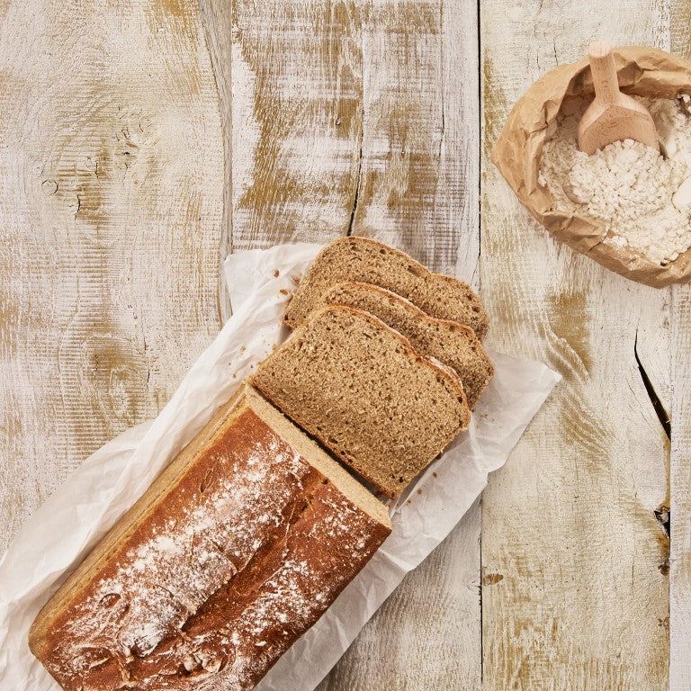 Birkmann Laib und Seele Brotkasten Metall, 33 x 18 x 13 cm, mit Bambus Holzdeckel