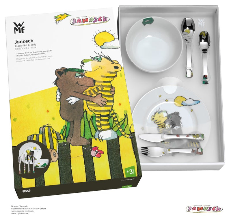 WMF Kinderbesteck Set 6 teilig Janosch