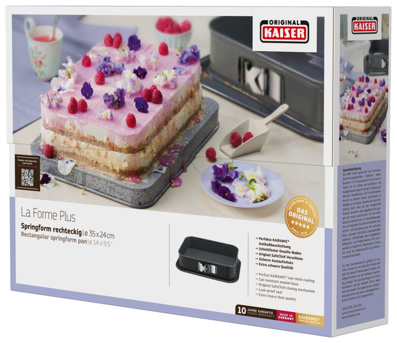 Kaiser La Forme Plus Springform eckig 35x24cm