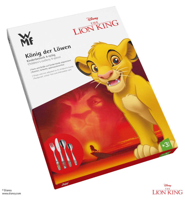 WMF Kinderbesteck Set 4 teilig König der Löwen