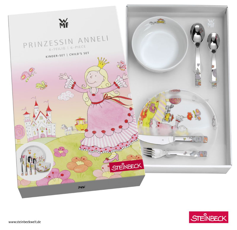 WMF Kinderbesteck Set 6 teilig Prinzessin Anneli