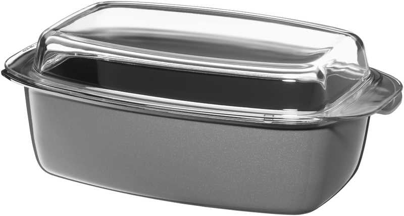 WMF Fusiontec Mineral roaster with glass lid, rectangular, 32 x 21 cm