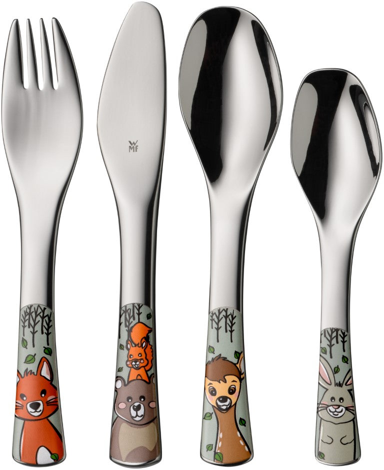WMF children's cutlery set Forest Friends, 4-piece