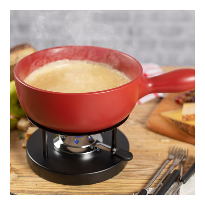 Kuhn Rikon Cheese Fondue Set Classic red Ø 23 cm