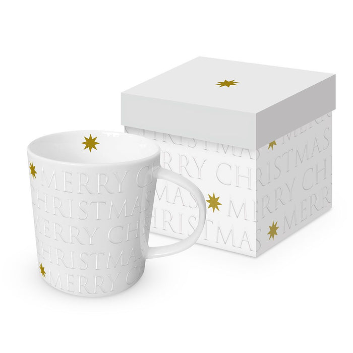 PPD Christmas Letters embossed pearl Trend Mug