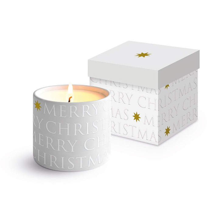 PPD Christmas Letters embossed pearl Candle