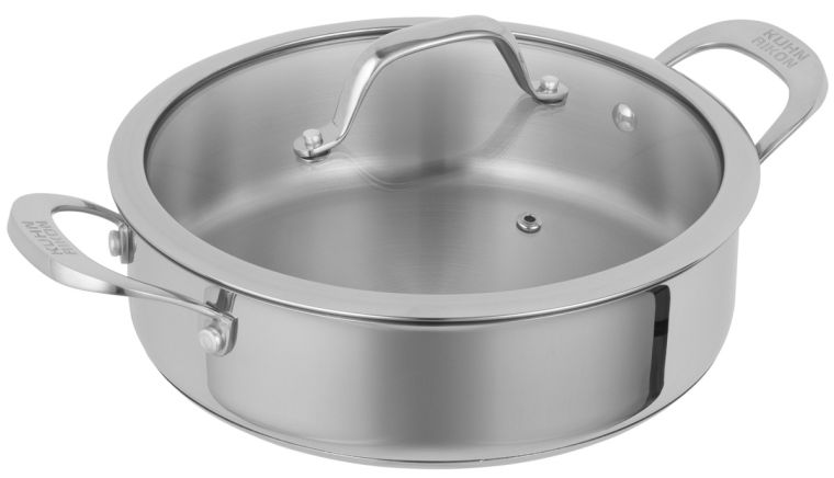 Kuhn Rikon Allround serving pan coated with glass lid