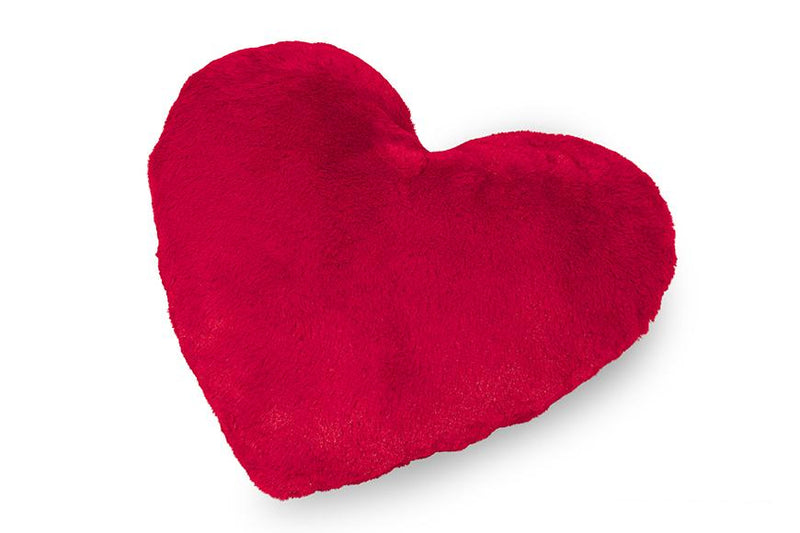 LaVida plush cushion heart 32x25cm 